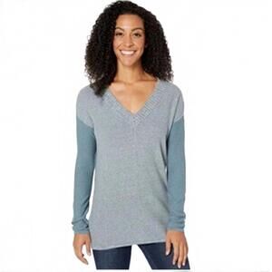 PRANA 100% Cotton V-Neck Sweater